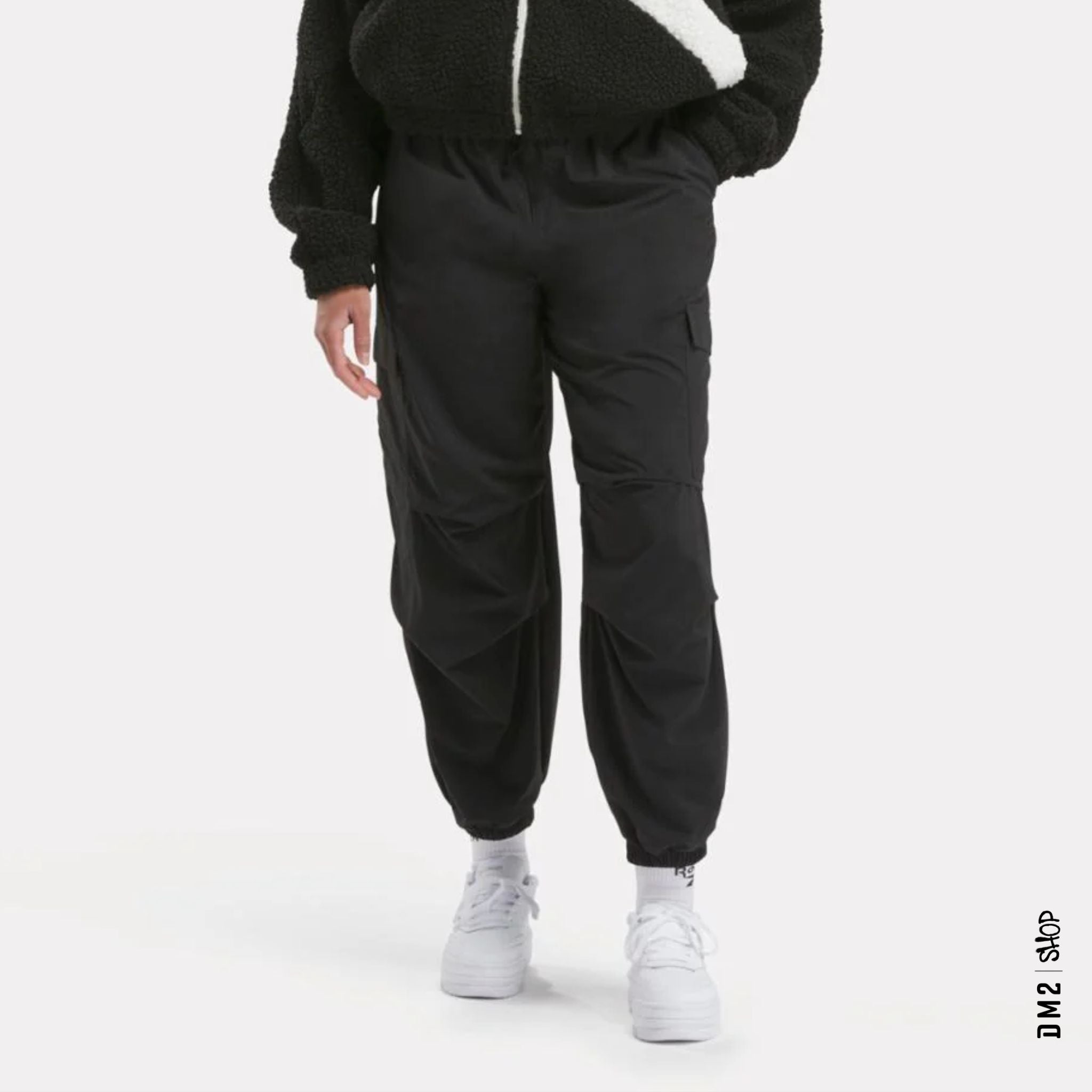 REEBOK PANTALON ESSENTIEL CARGO NOIR FEMME - DM2 SHOP