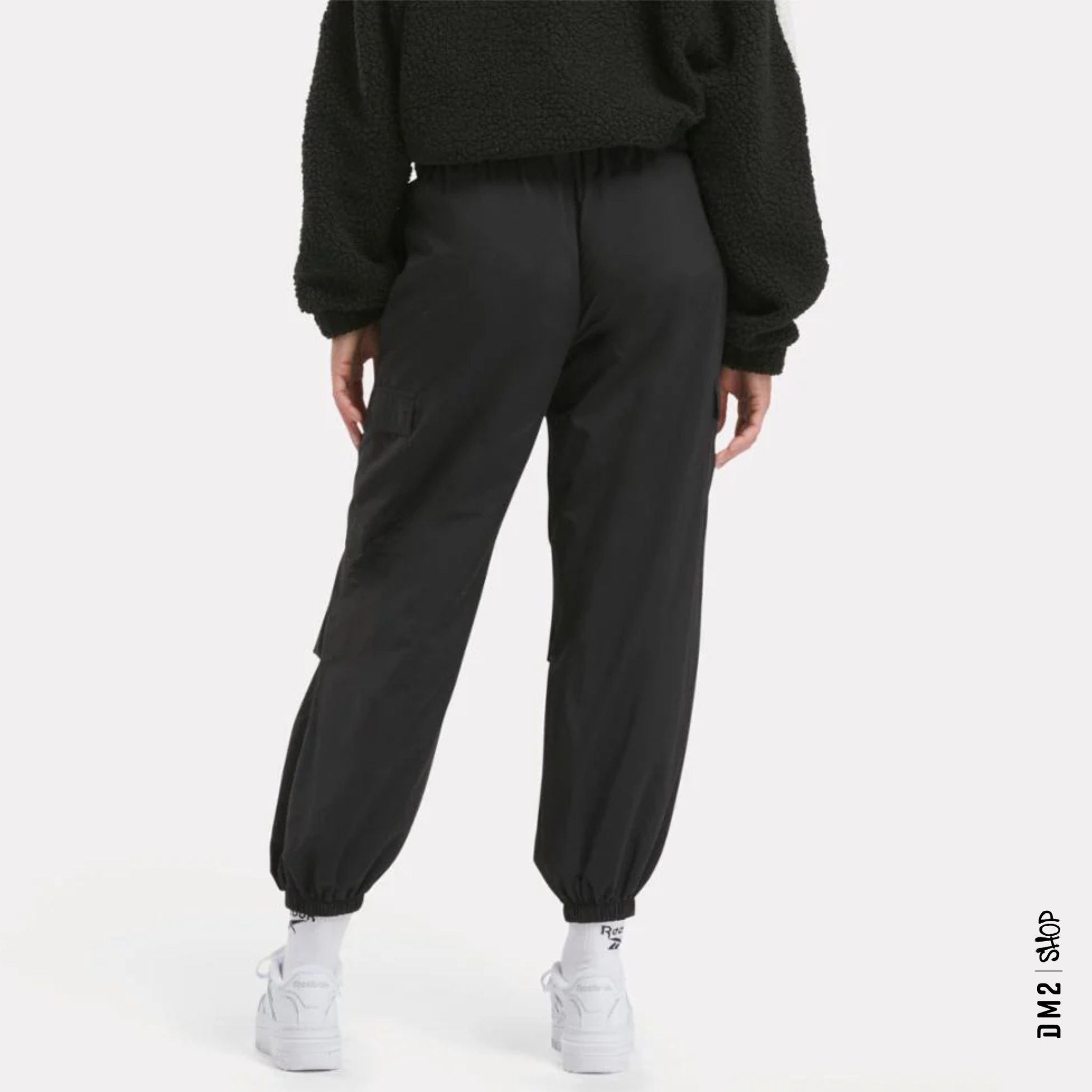 REEBOK PANTALON ESSENTIEL CARGO NOIR FEMME - DM2 SHOP