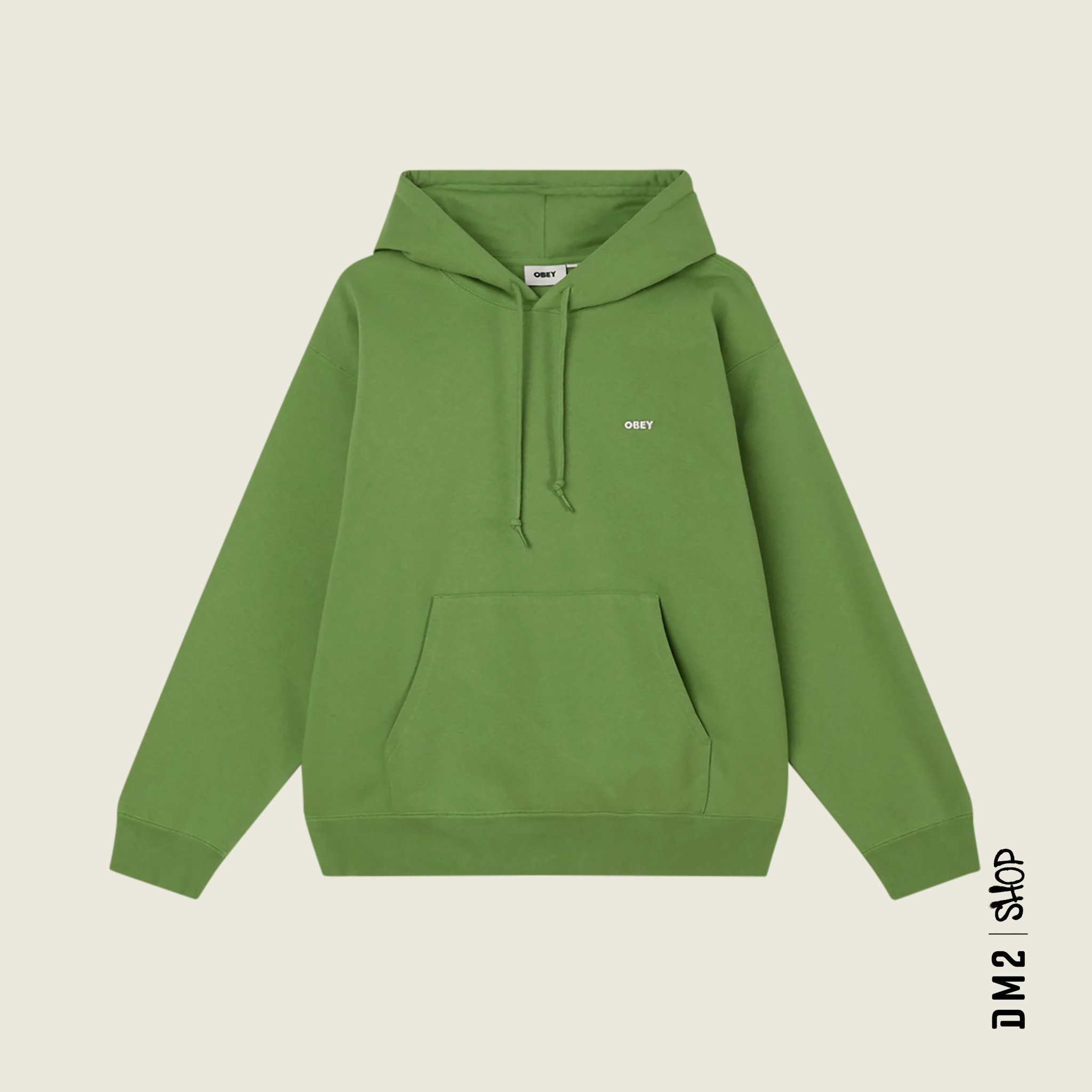 HOOD HOMME EST.WORKS PULLOVER VERT, OBEY - DM2 SHOP