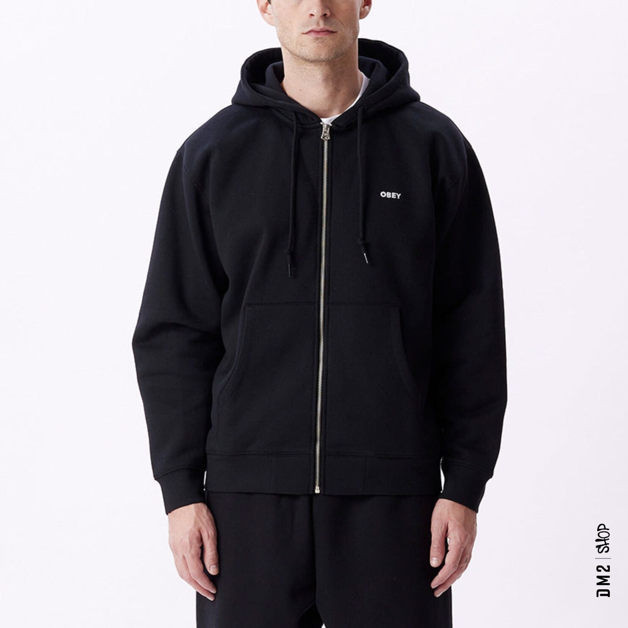 HOOD ZIP OBEY ESTABLISHED NOIR - DM2 SHOP