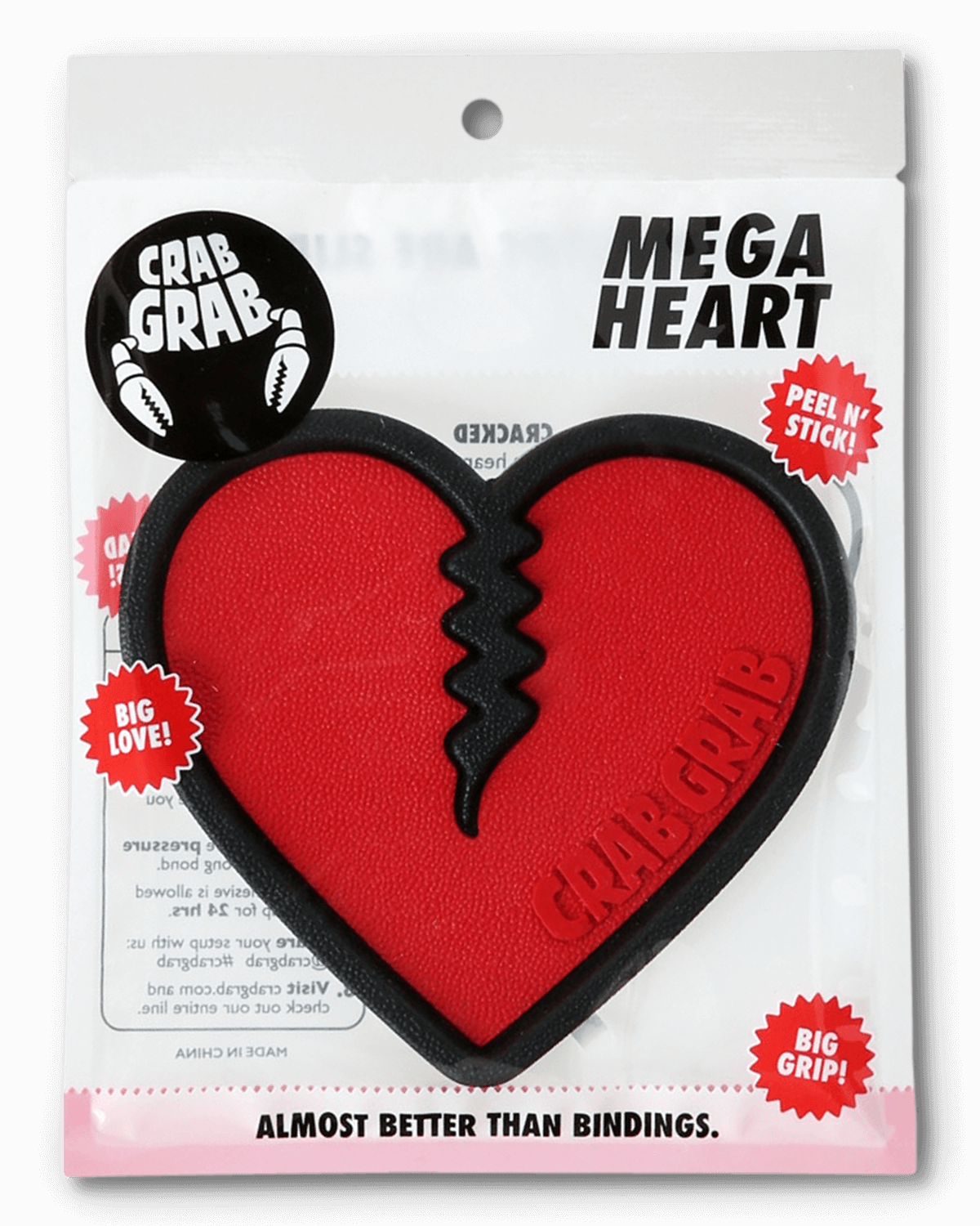 GRIP PAD SNOWBOARD MEGA HEART CRAB GRAB - DM2 SHOP