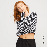 JJXX CROP TOP FEMME FELINE RAYÉ - DM2 SHOP