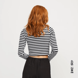 JJXX CROP TOP FEMME FELINE RAYÉ - DM2 SHOP