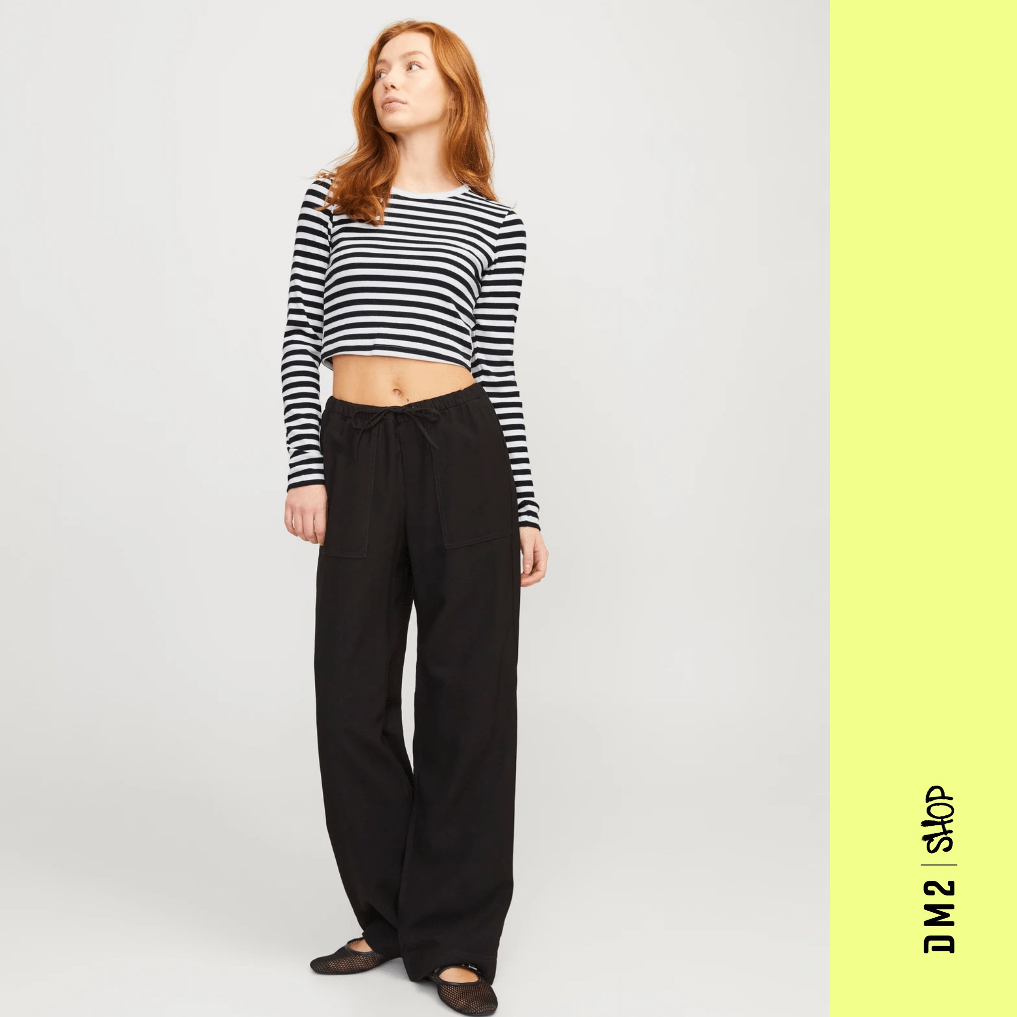 JJXX CROP TOP FEMME FELINE RAYÉ - DM2 SHOP