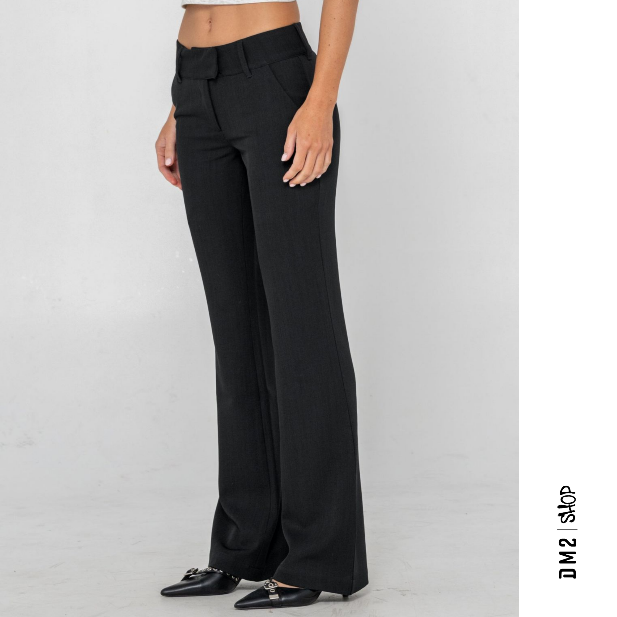 FINANCE MUMMY - PANTALON TAILLE BASSE - FEMME