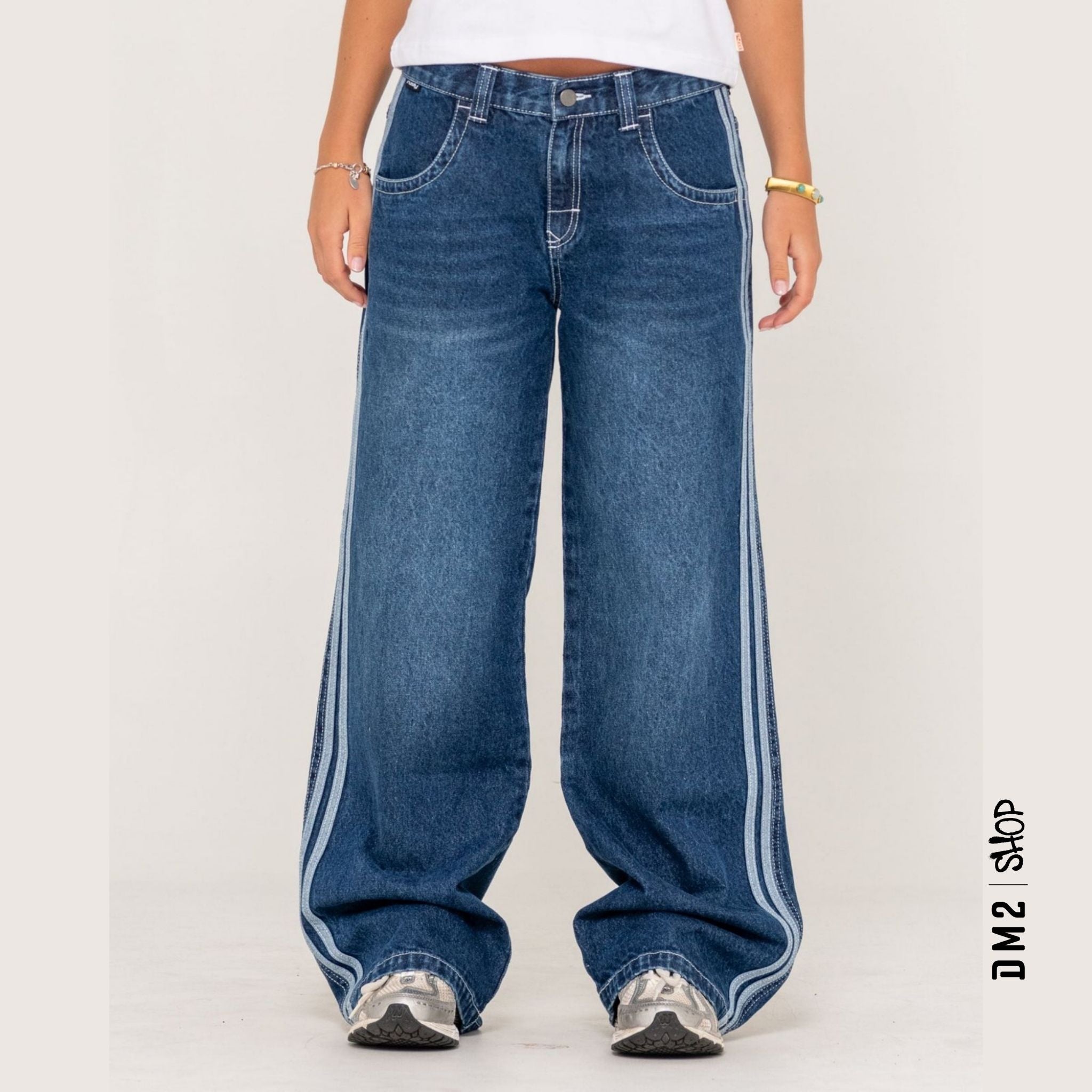 JEANS FEMME LOW FLIP MOMMY DIY, RUSTY - DM2 SHOP