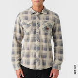 CHEMISE O'NEILL SUPERFLEECE PLAID LIGHT KHAKI - DM2 SHOP