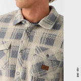 CHEMISE O'NEILL SUPERFLEECE PLAID LIGHT KHAKI - DM2 SHOP