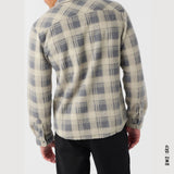 CHEMISE O'NEILL SUPERFLEECE PLAID LIGHT KHAKI - DM2 SHOP