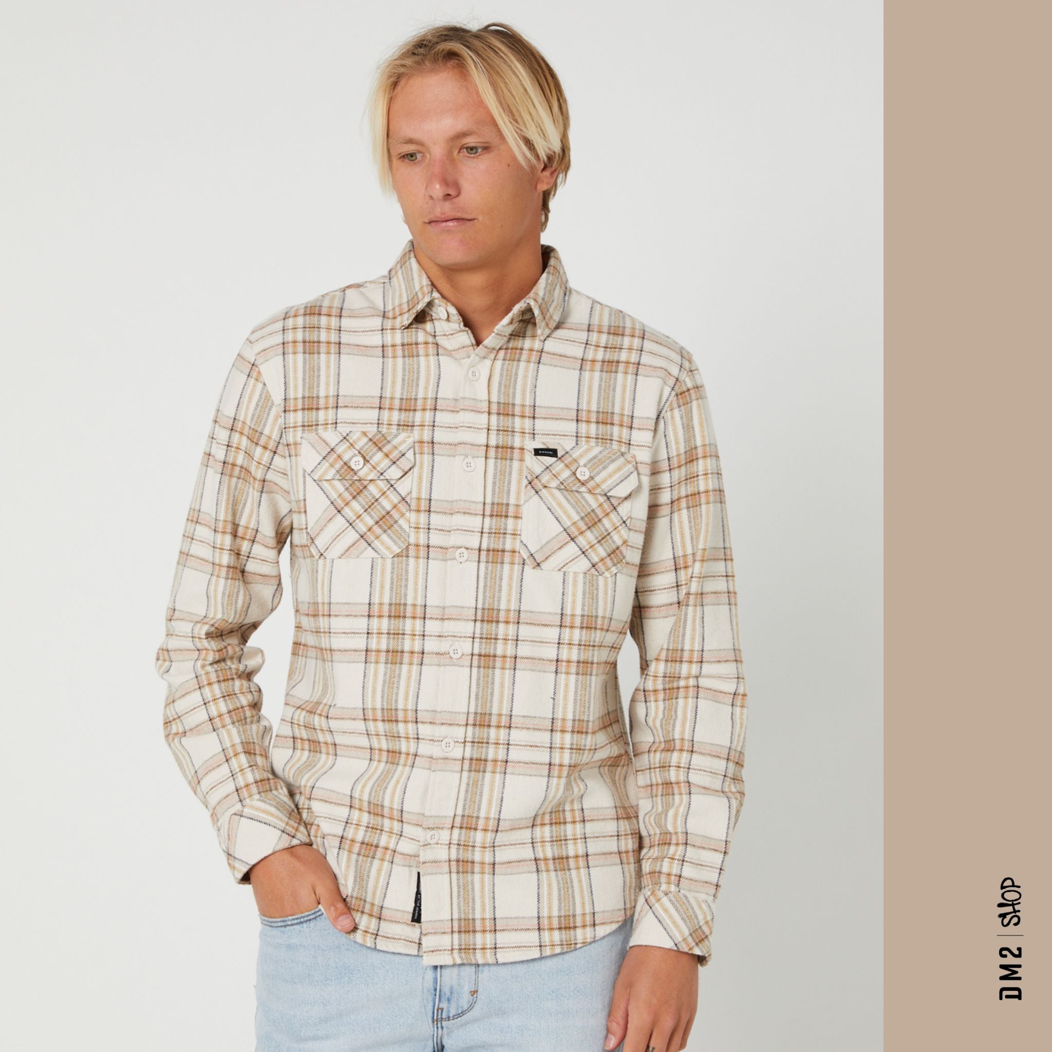 CHEMISE FLANNEL RIP CURL GRIFFIN BONE - DM2 SHOP