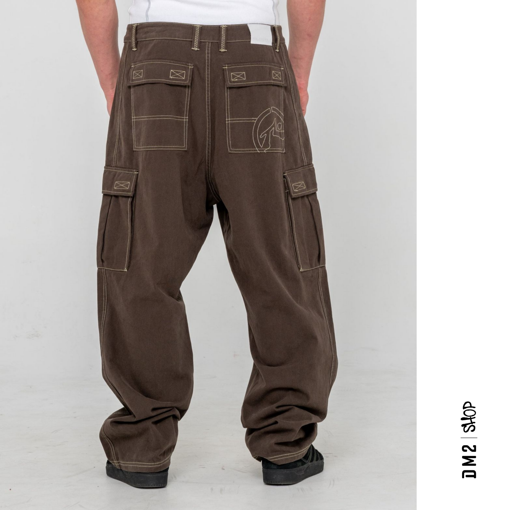 PANTALON BAGGY CARGO - GRIZZLY