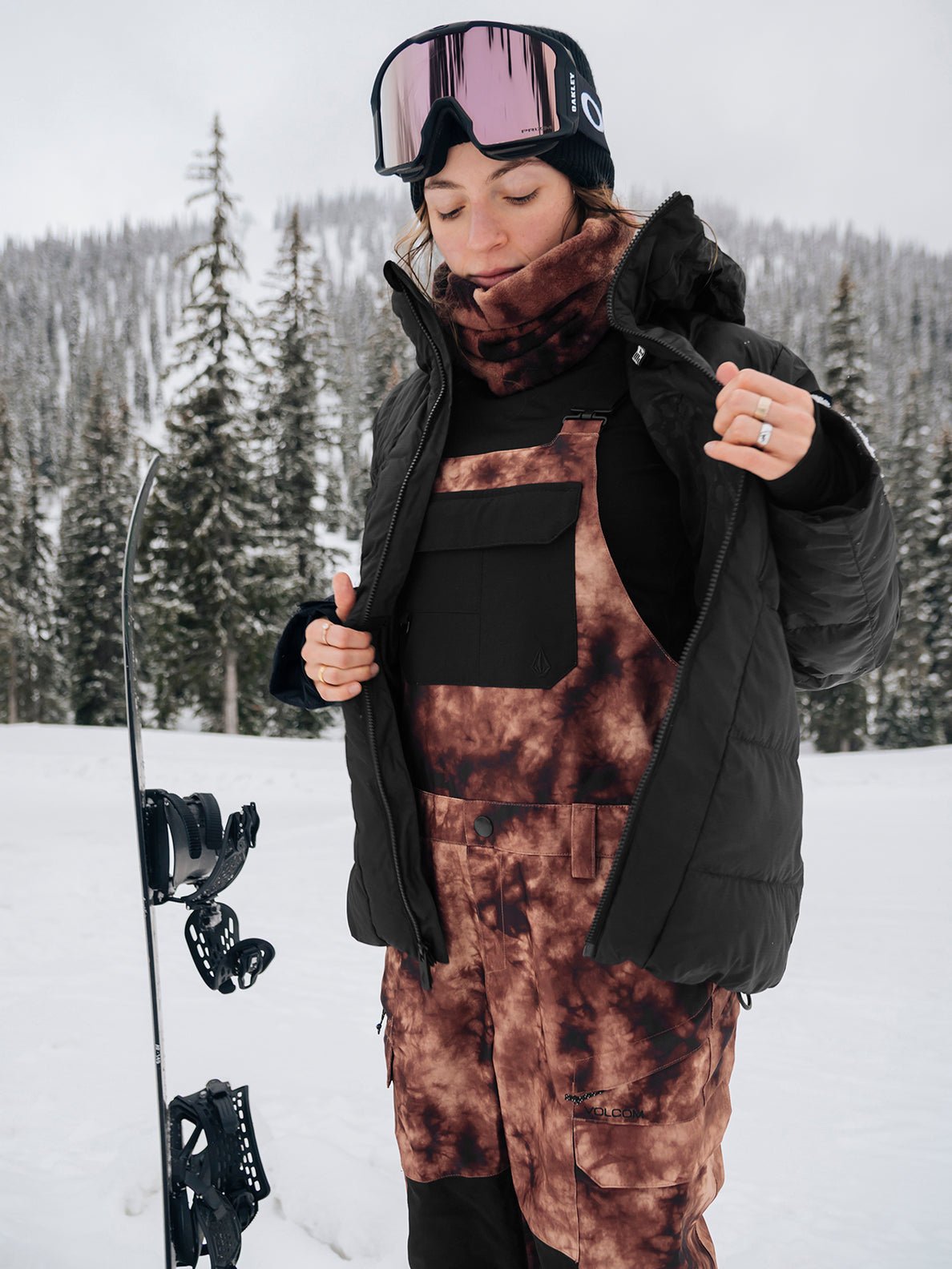 SALOPETTE SNOW FEMME CRESTON 3D PINK VOLCOM - DM2 SHOP