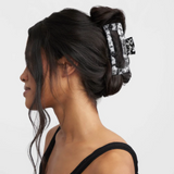 PINCE À CHEVEUX JUMBO TORTOISE NOIR