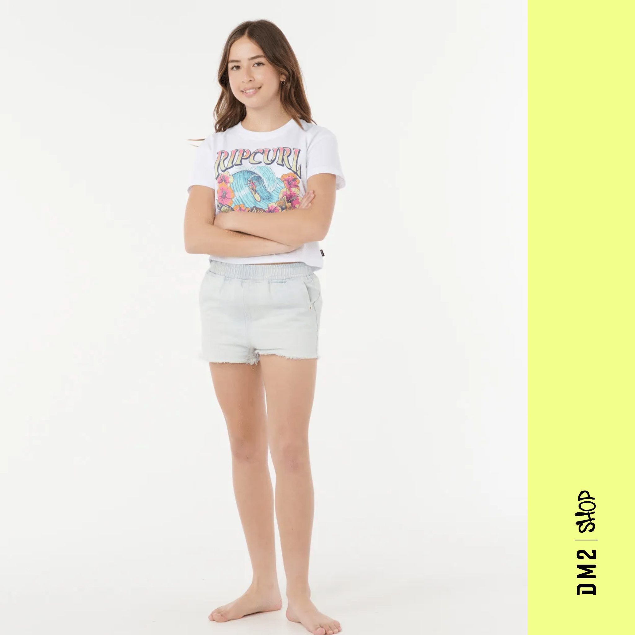T - SHIRT FILLE HAWAII CLASSIC BLANC, RIP CURL - DM2 SHOP