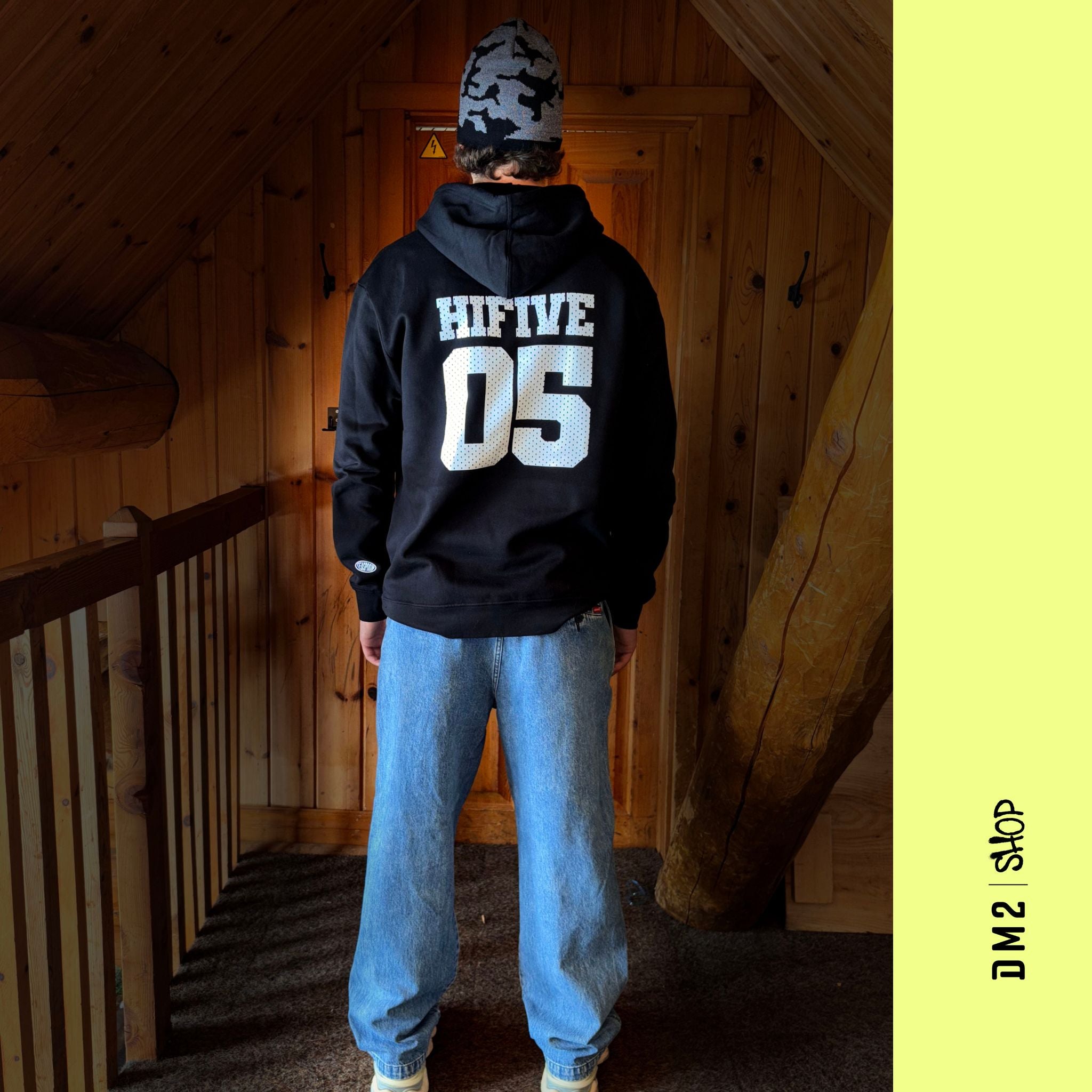 HOOD UNISEXE HI FIVE NOIR, TEASPOON - DM2 SHOP