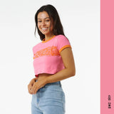 T - SHIRT RIP CURL HIBISCUS HEAT ROSE - DM2 SHOP
