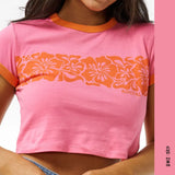 T - SHIRT RIP CURL HIBISCUS HEAT ROSE - DM2 SHOP
