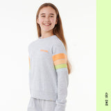 CREWNECK FILLE RIP CURL HIGH TIDE SURF GRIS - DM2 SHOP