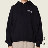 HOOD CHAINSTITCH NOIR FEMME