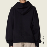HOOD CHAINSTITCH NOIR FEMME