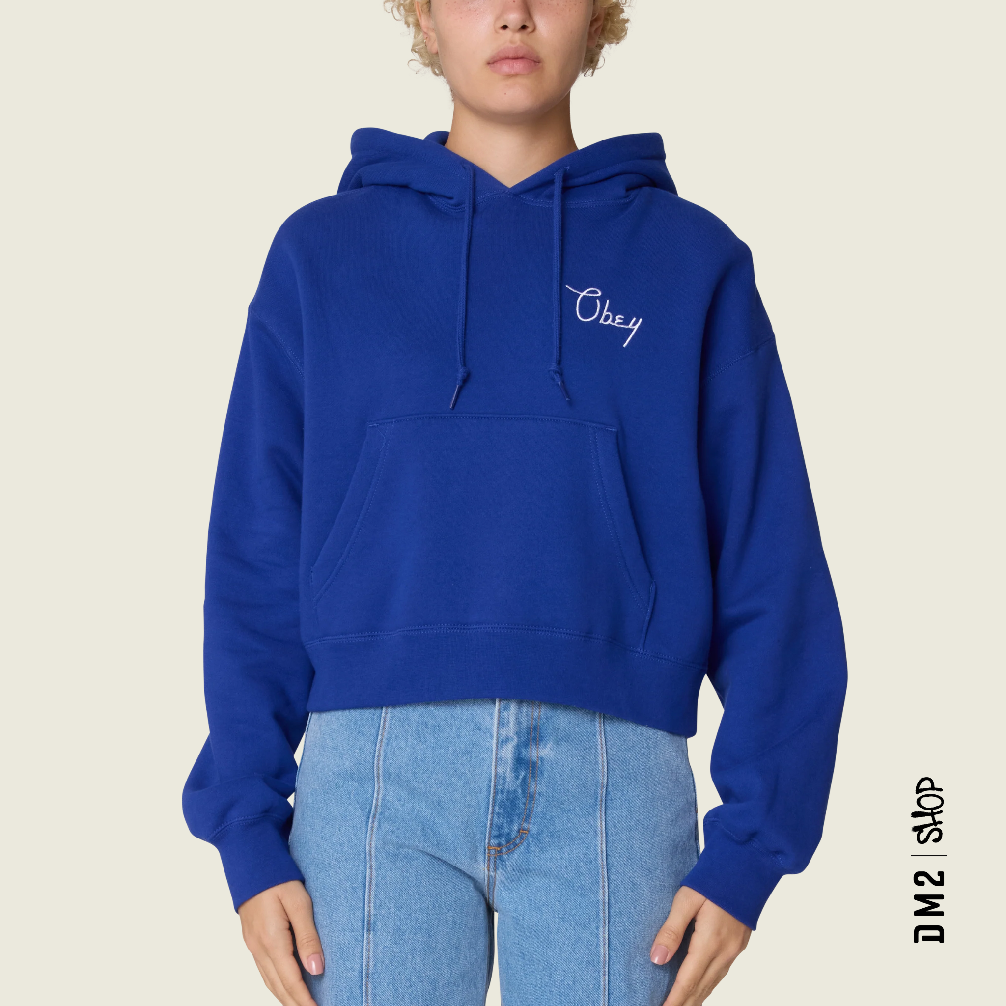 HOODIE POUR FEMME CITIES CROP ROYAL