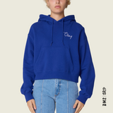 HOODIE POUR FEMME CITIES CROP ROYAL