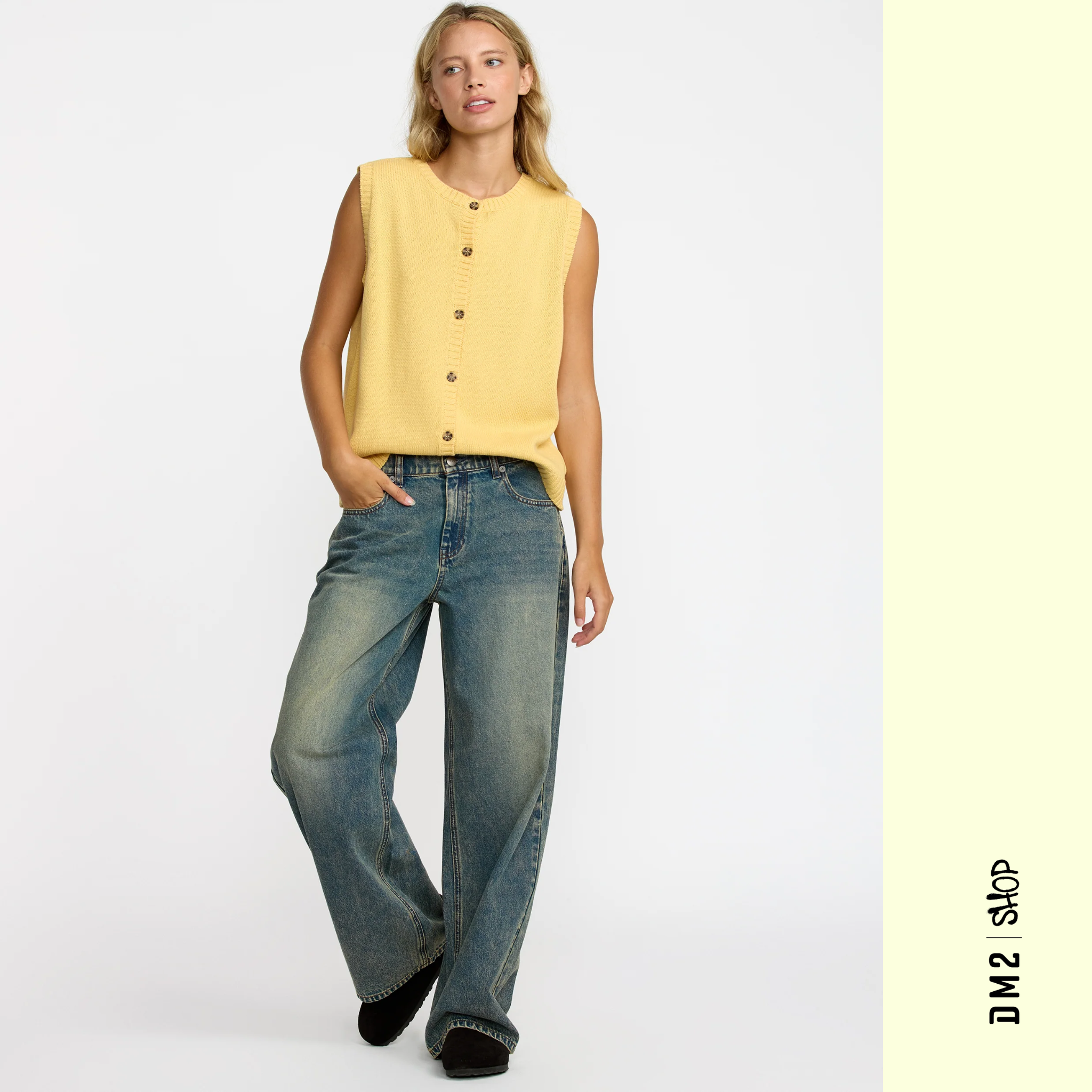 JEANS AMPLE LOOSEY RVCA FEMME