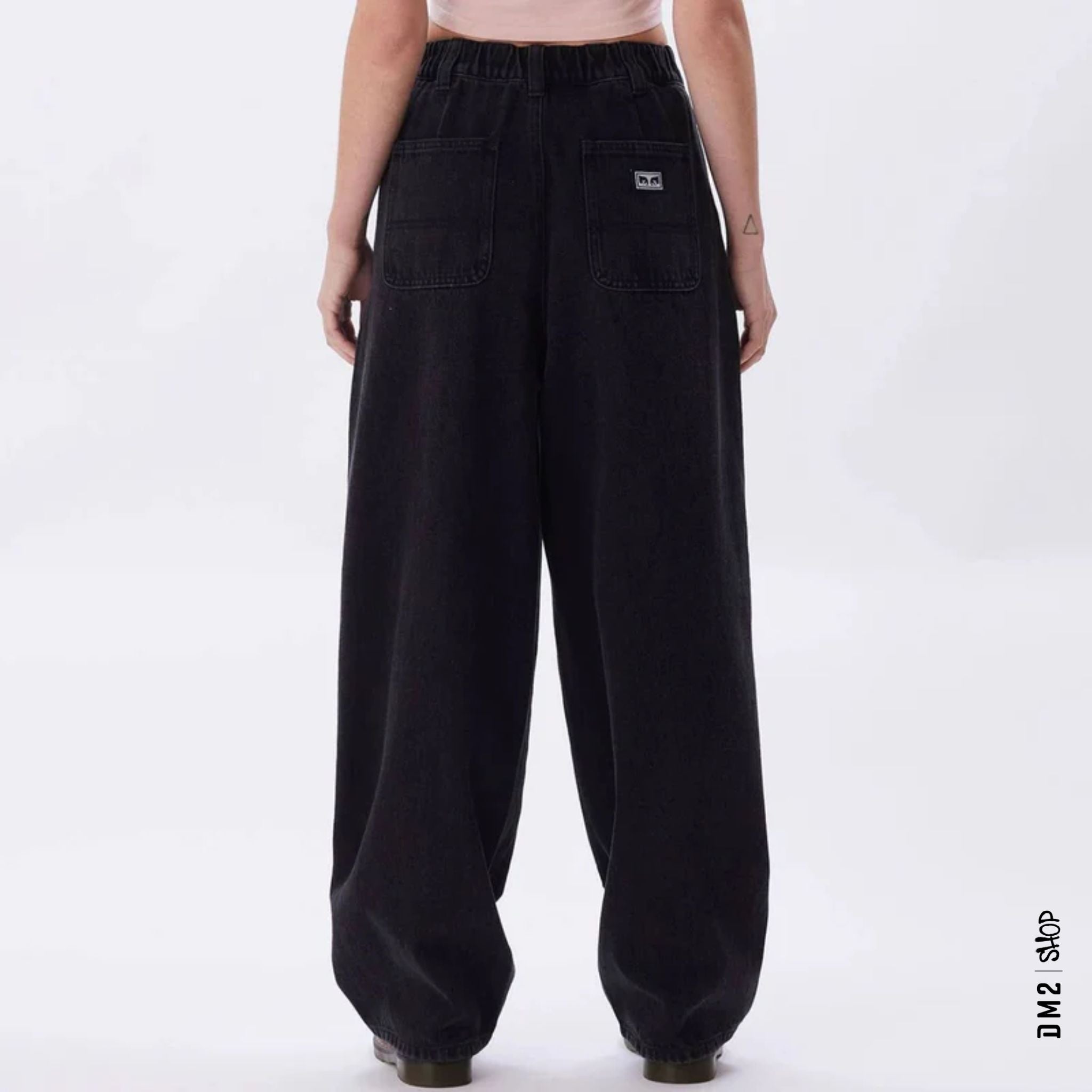 JEANS FEMME OBEY LEAH II BAGGY NOIR - DM2 SHOP