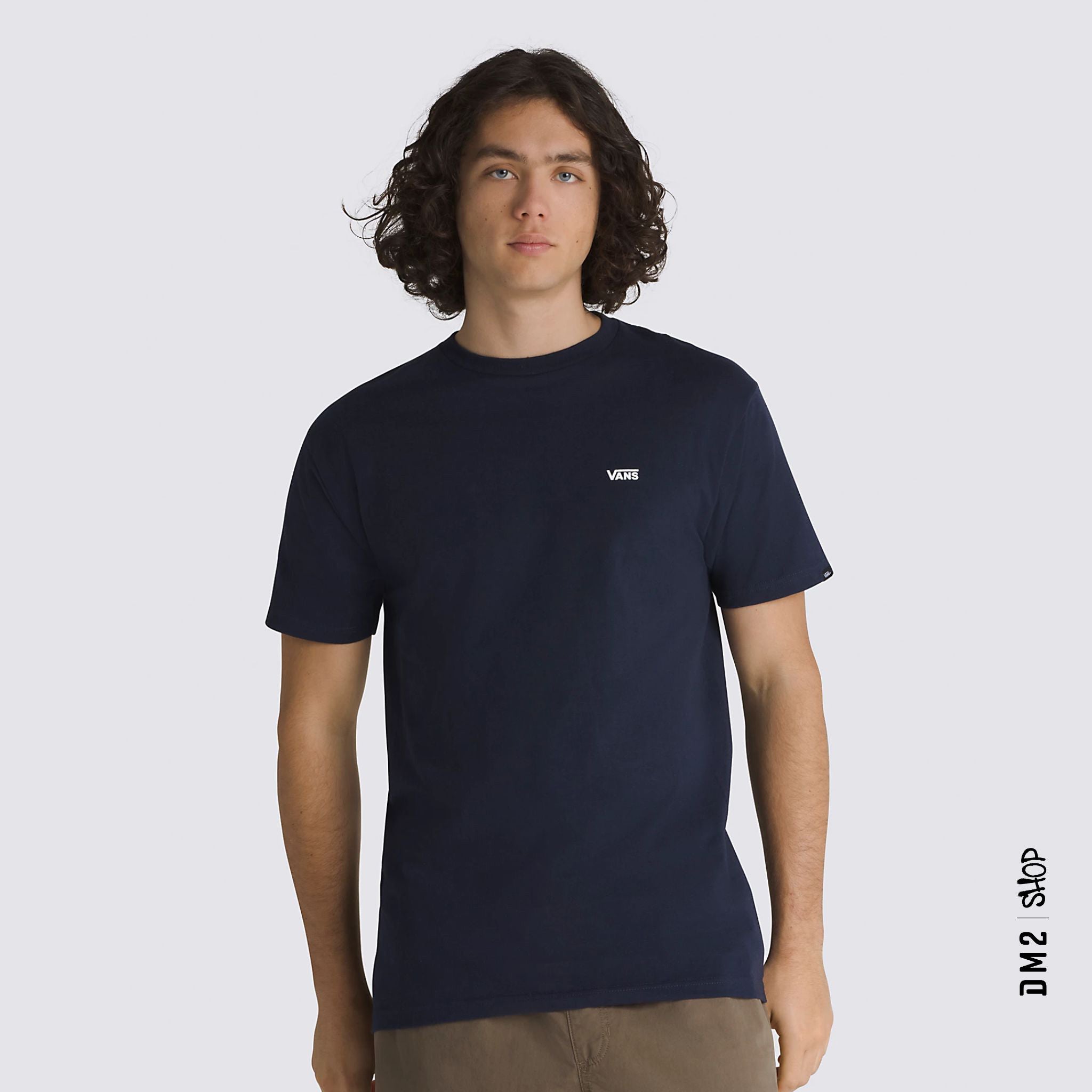 T - SHIRT HOMME LEFT CHEST LOGO NAVY, VANS - DM2 SHOP