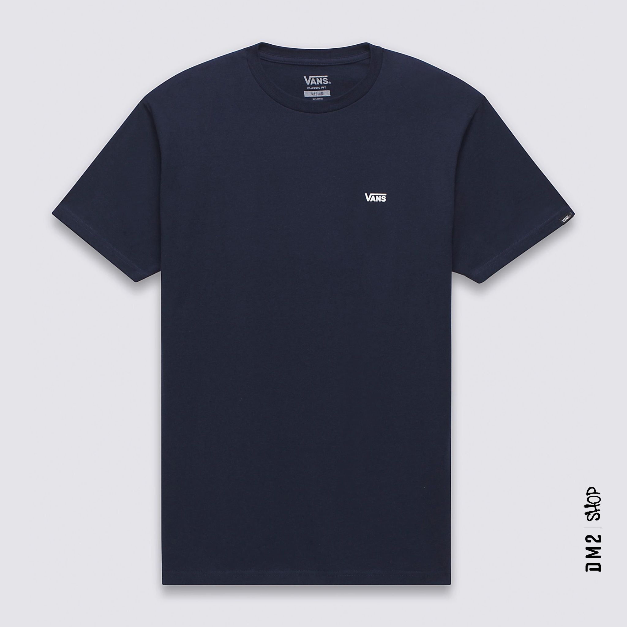 T - SHIRT HOMME LEFT CHEST LOGO NAVY, VANS - DM2 SHOP