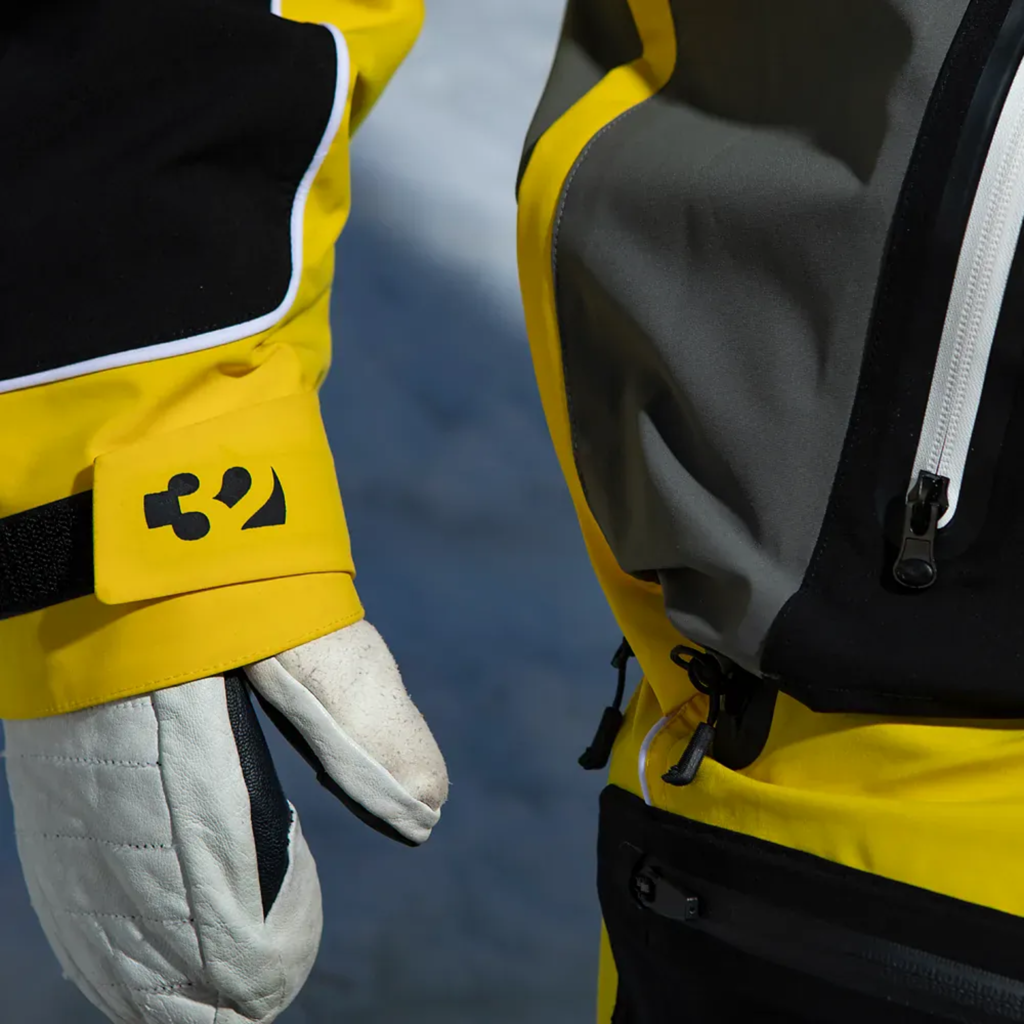 ANORAK SNOW HOMME - LIGHT JACKET - JAUNE