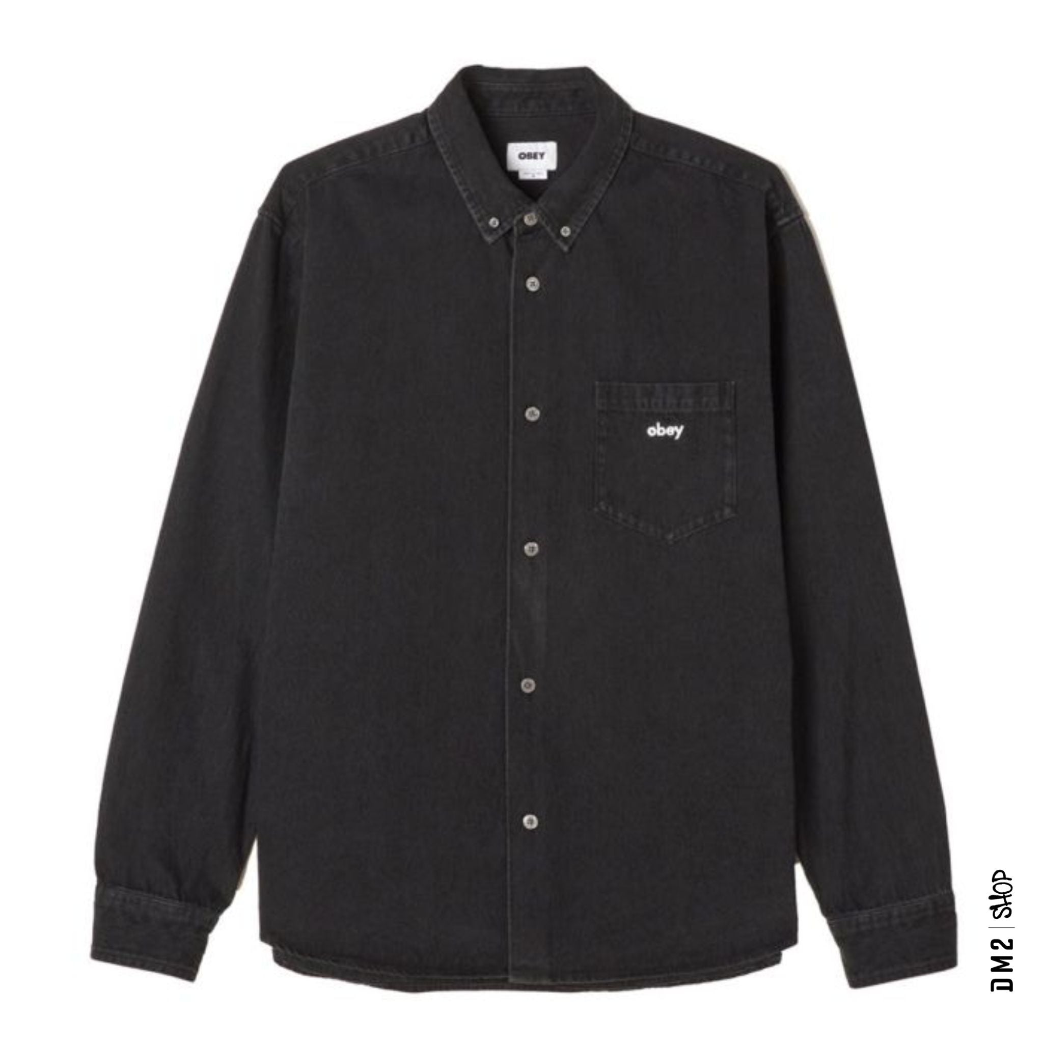 CHEMISE HOMME LOGAN NOIR, OBEY - DM2 SHOP