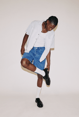 SHORT OBEY BIGWIG BAGGY LIGHT INDIGO - DM2 SHOP