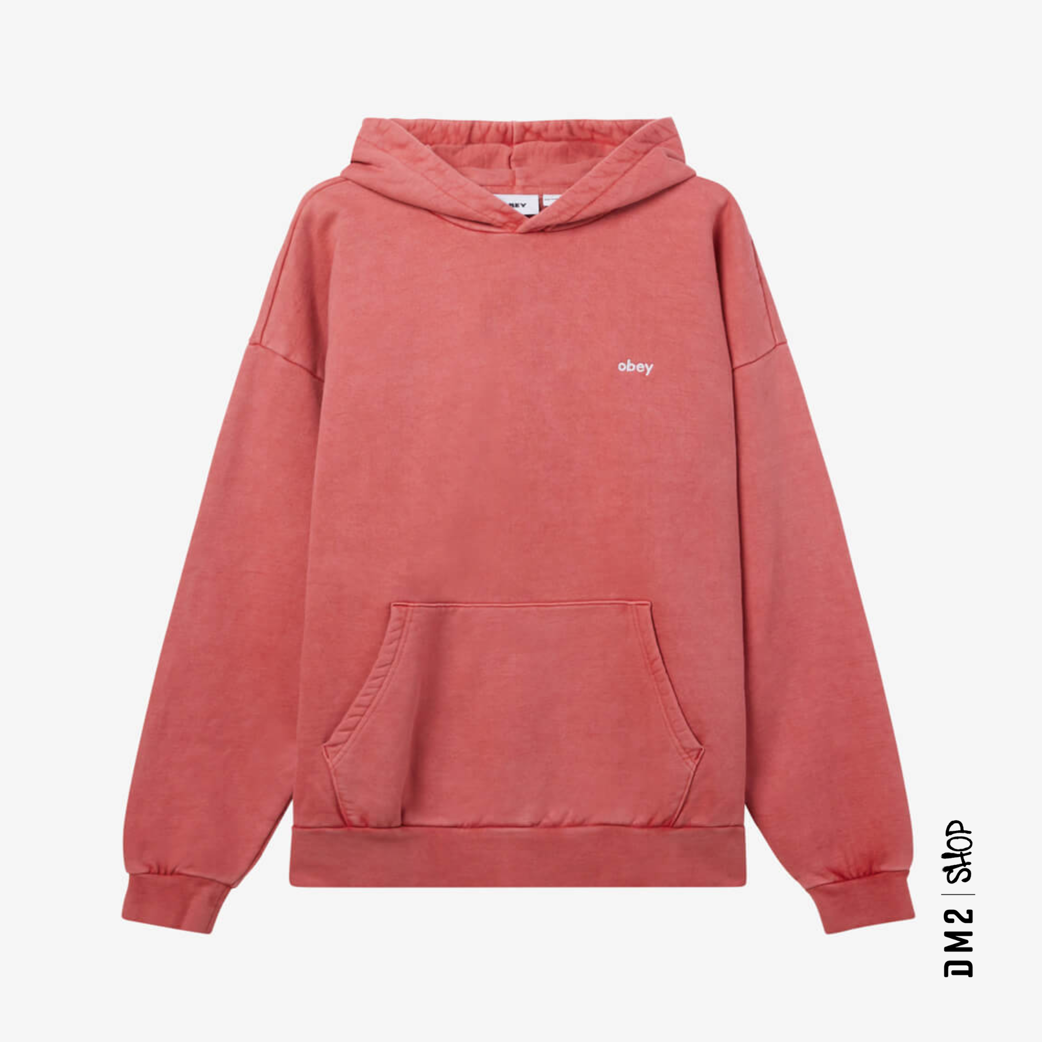 hood-unisexe-lowercase-mineral-red-obey-dm2-shop-h5