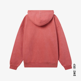 HOOD UNISEXE - LOWERCASE - MINERAL RED