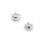 BOUCLE OREILLE SOLIS STUDS RHODIUM - DM2 SHOP