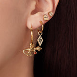 BRELOQUE SERPENT CHARM RHODIUM - DM2 SHOP
