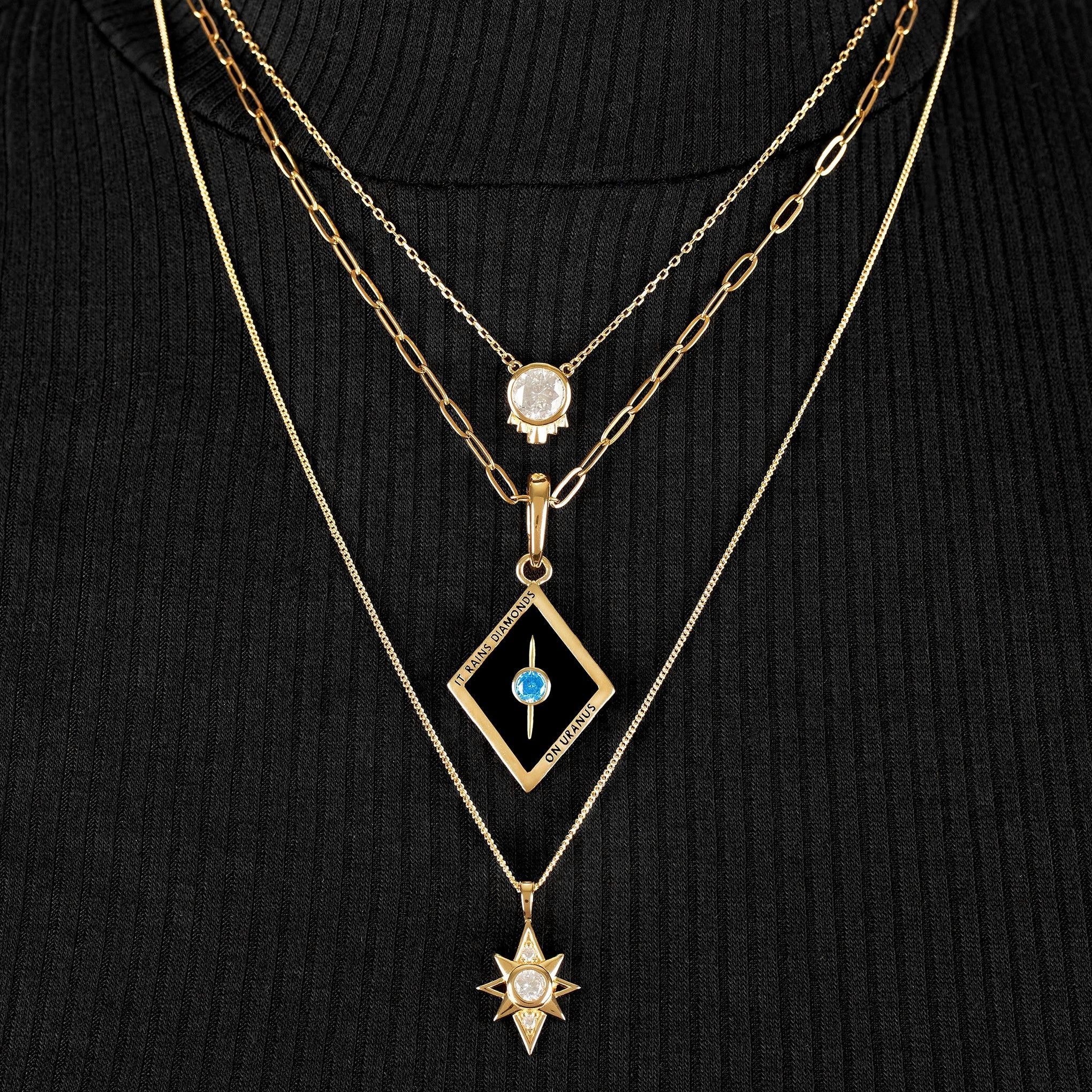 BRELOQUE URANUS CHARM RHODIUM - DM2 SHOP