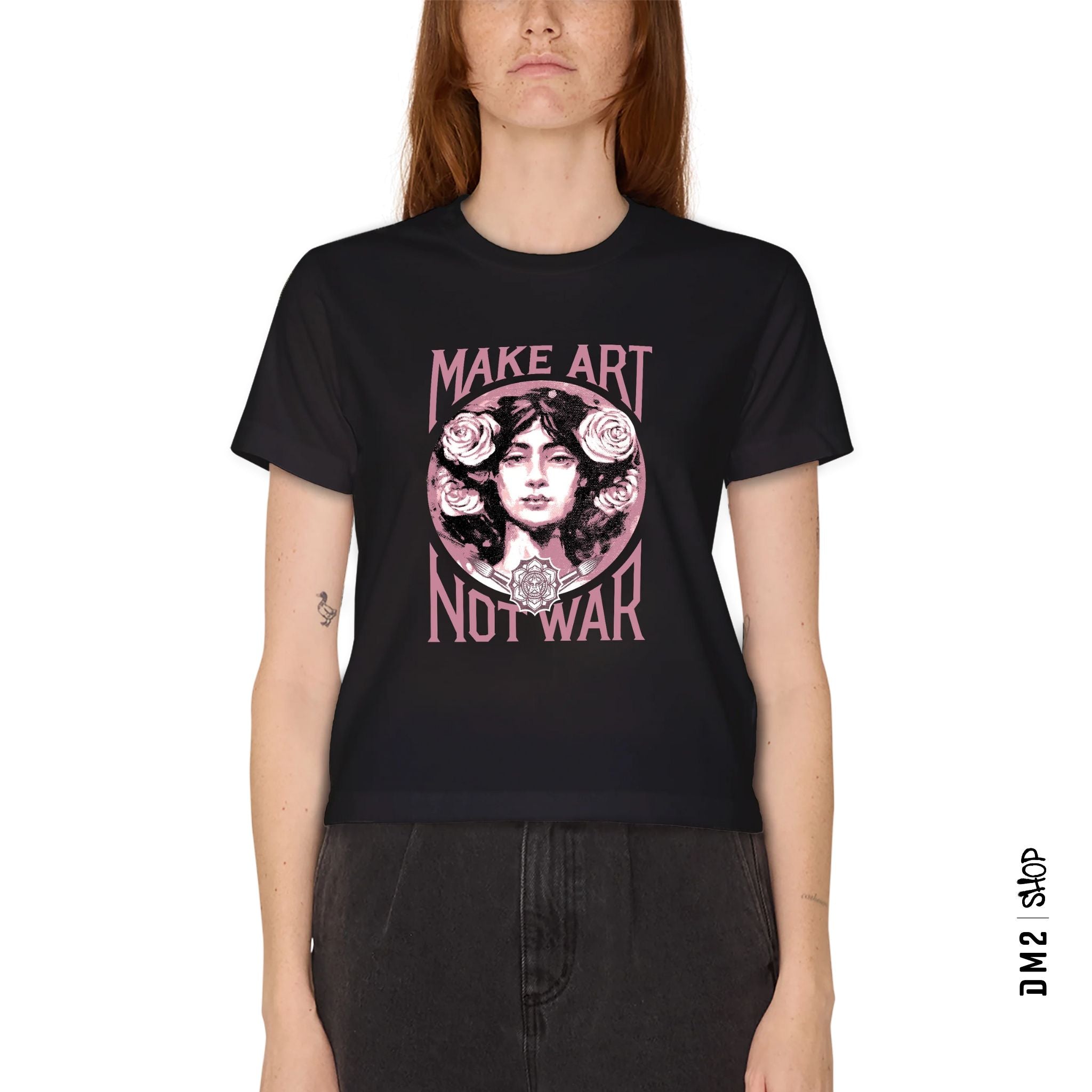 T - SHIRT FEMME MAKE ART NOT WAR 2, OBEY - DM2 SHOP