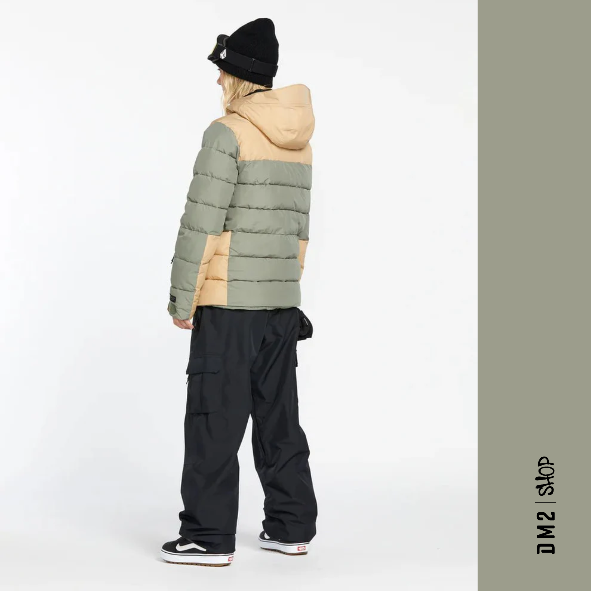 MANTEAU PUFFLEUP LICHEN GREEN POUR FEMME