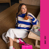 TRICOT FEMME MELINA ROSE RAYÉ, NANA THE BRAND - DM2 SHOP