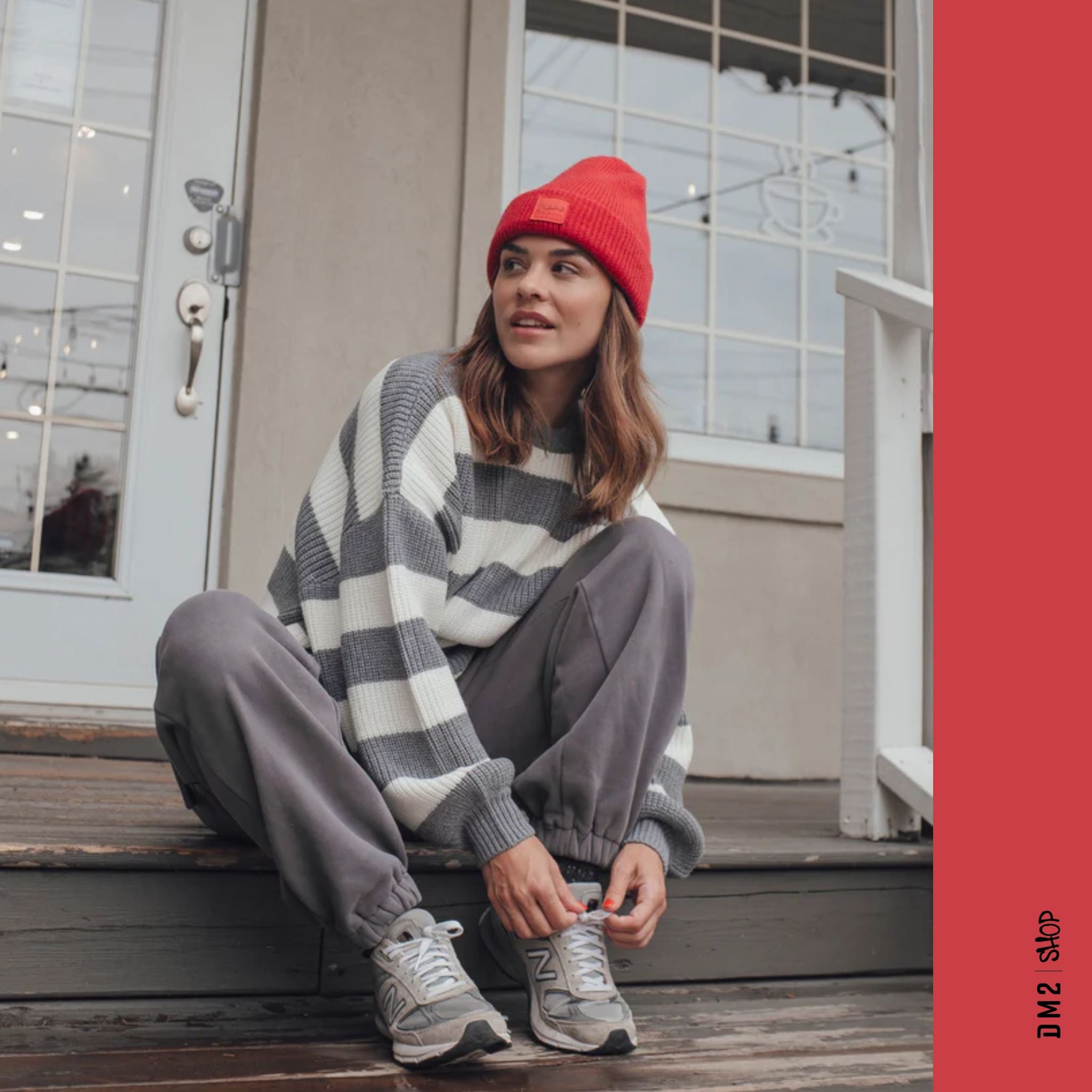 TRICOT OVERSIZE FEMME MELINA GRIS NANA - DM2 SHOP