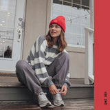 TRICOT OVERSIZE FEMME MELINA GRIS NANA - DM2 SHOP