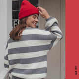 TRICOT OVERSIZE FEMME MELINA GRIS NANA - DM2 SHOP