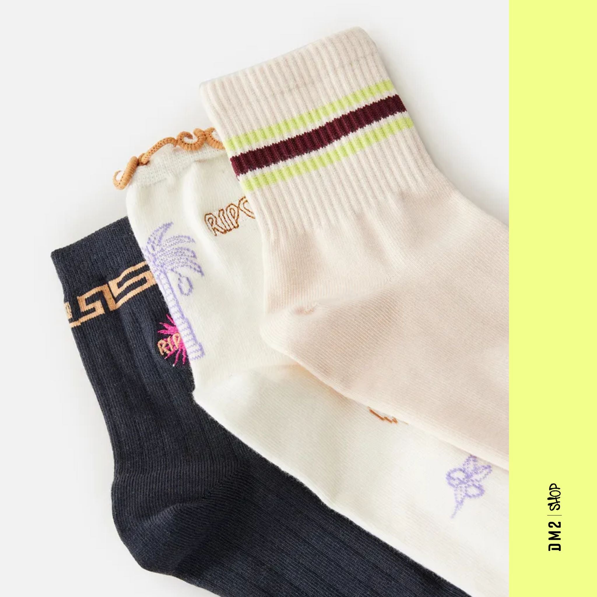 CHAUSSETTES FEMME MIXED 3 PACK, RIP CURL - DM2 SHOP