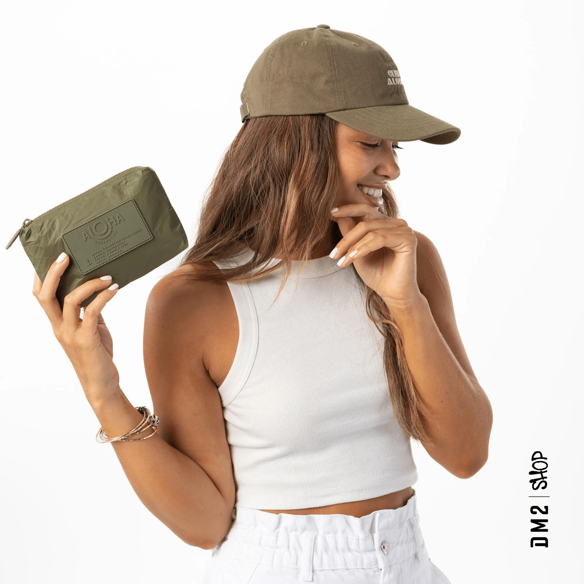 POCHETTE MONOCHROME MINI OLIVE, ALOHA - DM2 SHOP