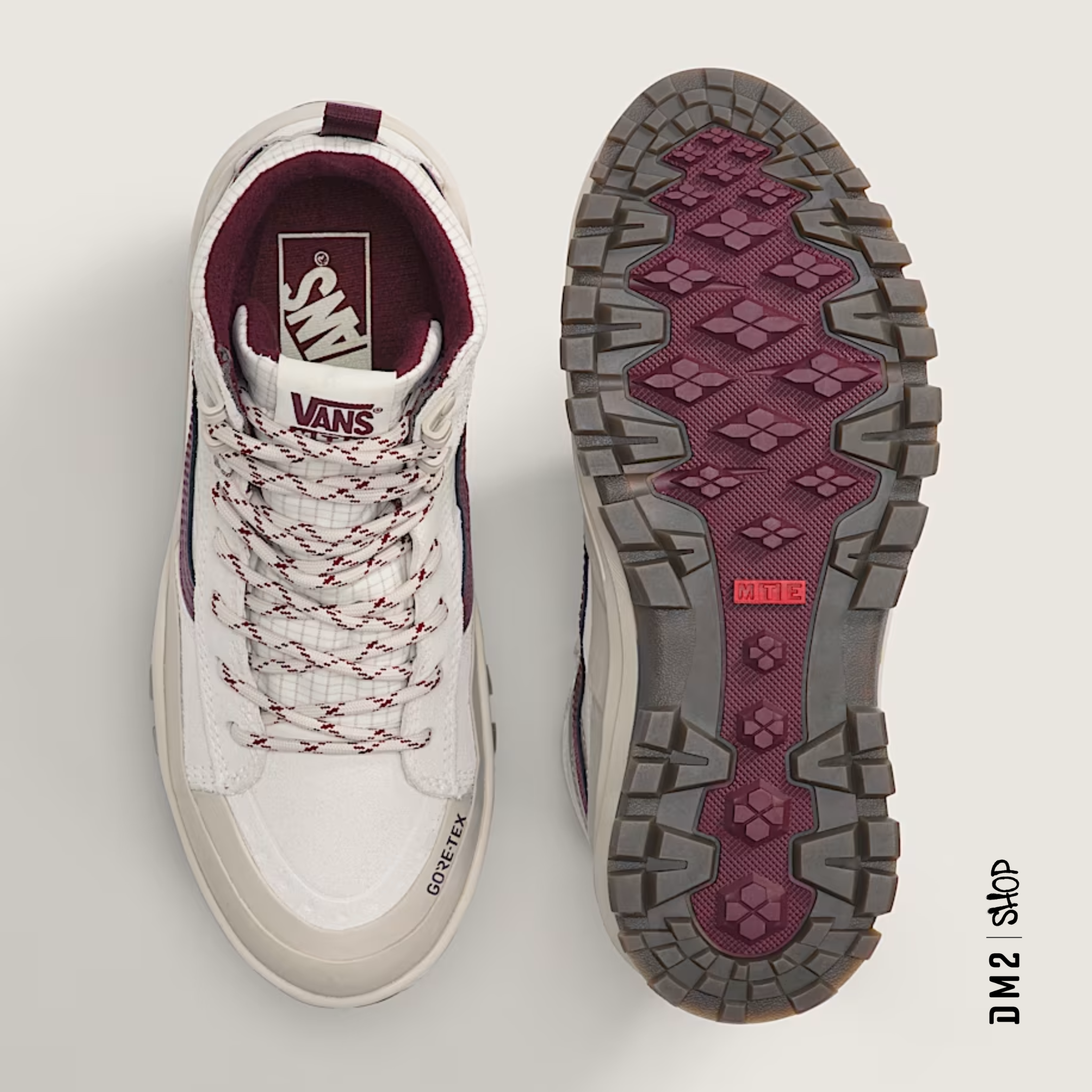 BOTTILLONS ISOLÉS - MTE SK8-HI GORE-TEX - EGRET WHITE