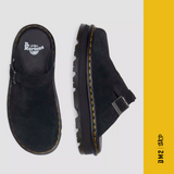 MULE DR MARTENS ZEBZAG SUEDE NOIR