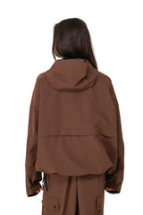 MANTEAU SKI-SNOW - SHELL JACKET -  BRUN