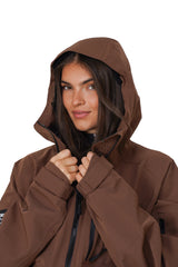 MANTEAU SKI-SNOW - SHELL JACKET -  BRUN